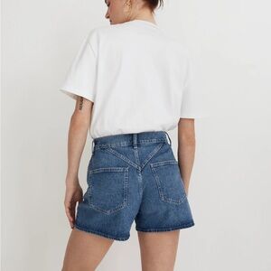 Madewell The Mid-Length Momjean Short in Juneau Wash: Yoke Edition, Size 28